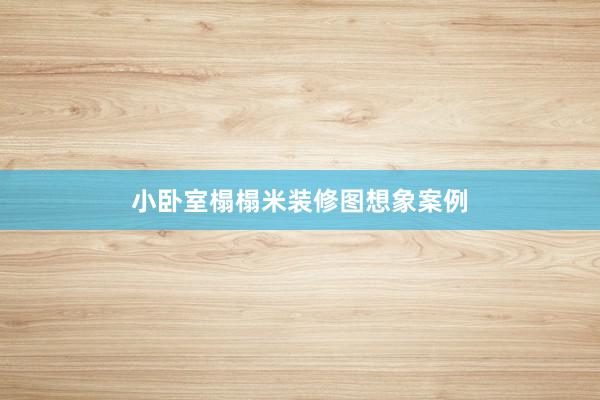 小卧室榻榻米装修图想象案例